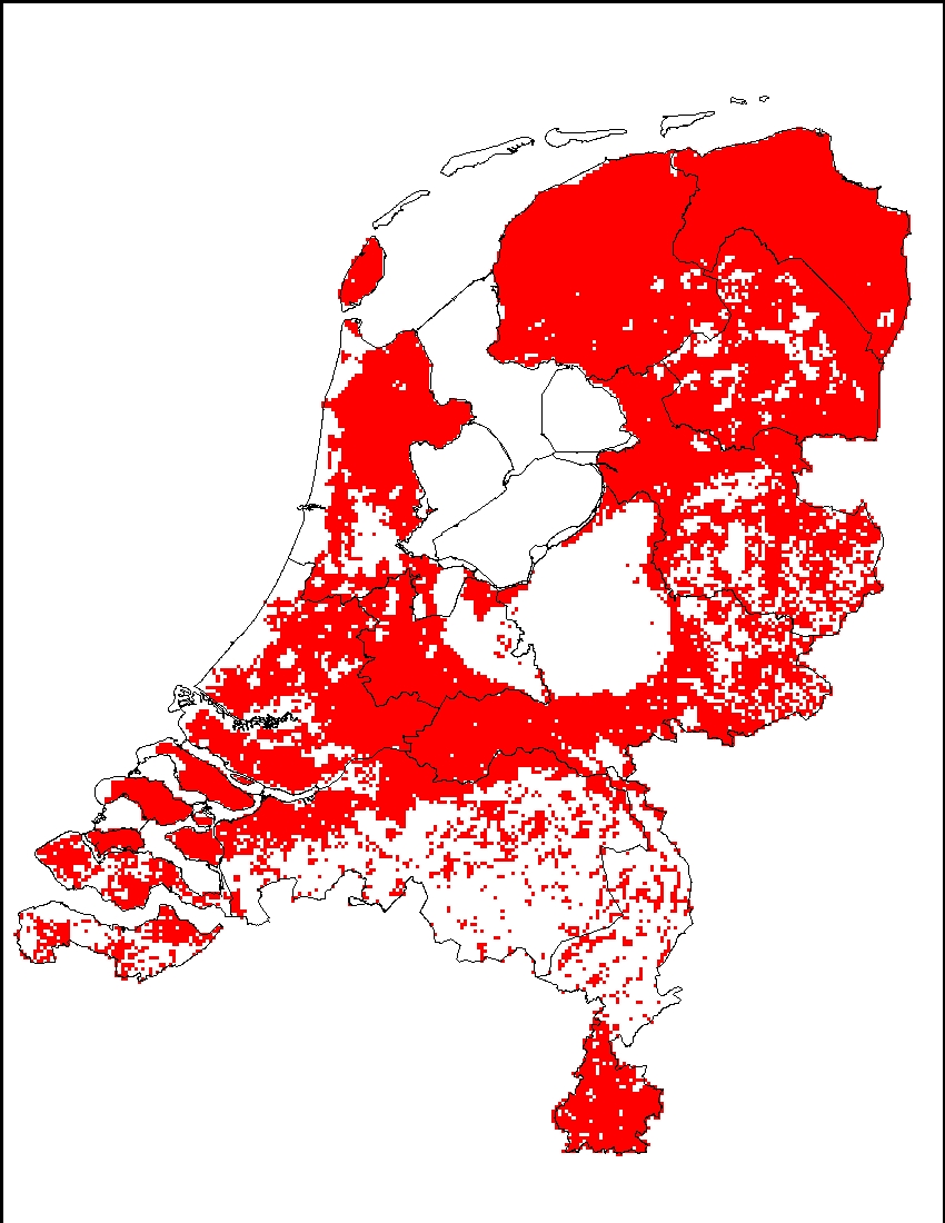Geschikt leefgebied waterspitsmuis