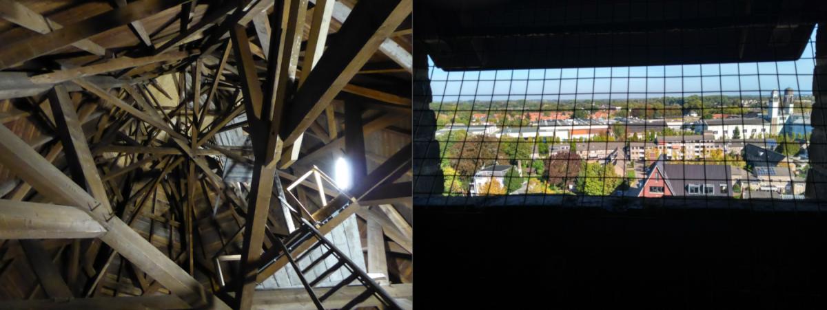 Zoldertellingen bieden naast vleermuizen ook een blik op bijzondere bouwkunde en vergezichten (© Marjolein van Adrichem)