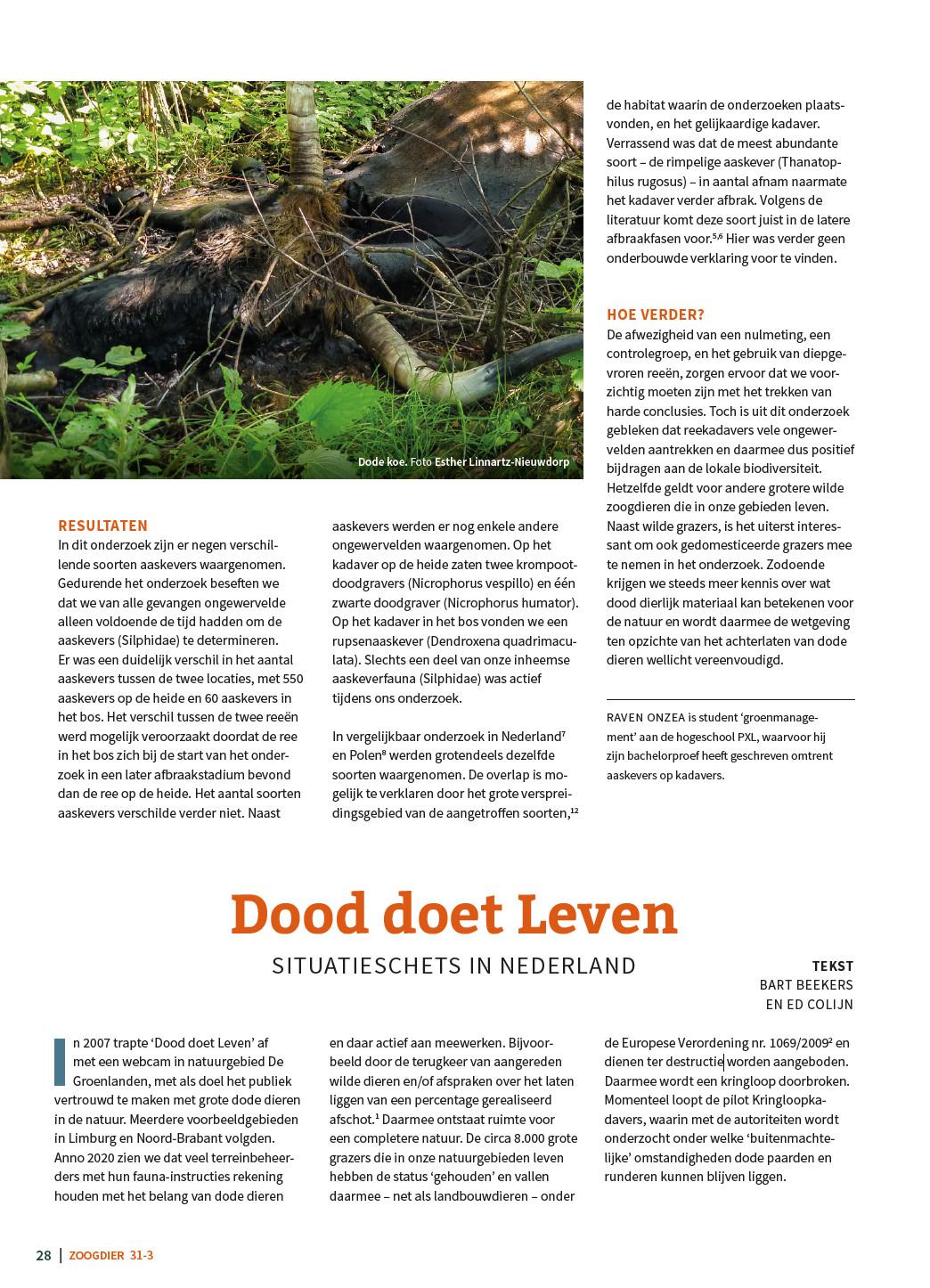 Dood doet leven