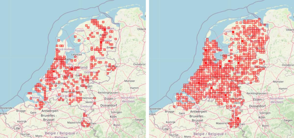 Resultaten Mollentelling 2022-2023 (bron: Waarneming.nl)